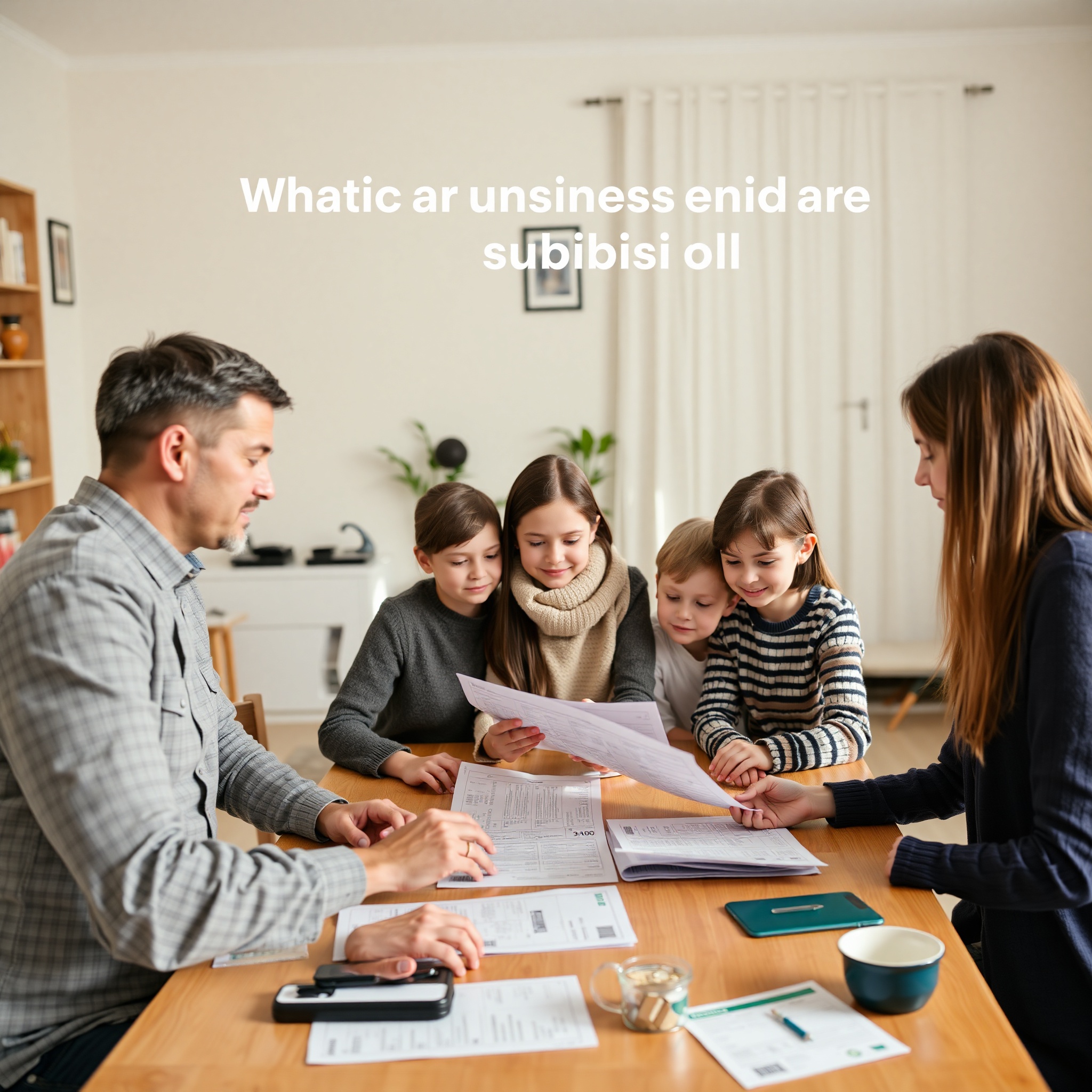 Изображение семьи, получающей помощь при погашении коммунальных платежей
