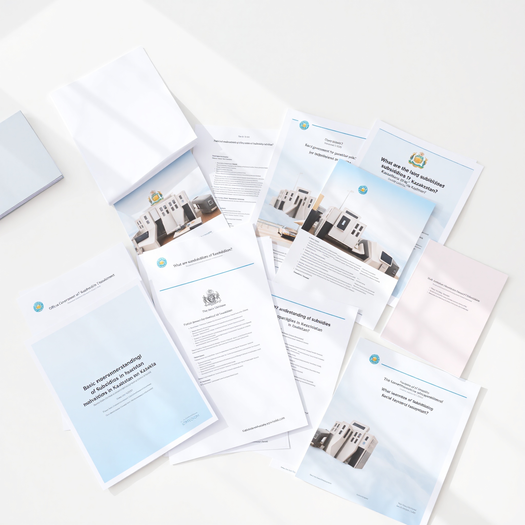 Документы о субсидиях и государственной поддержке на столе